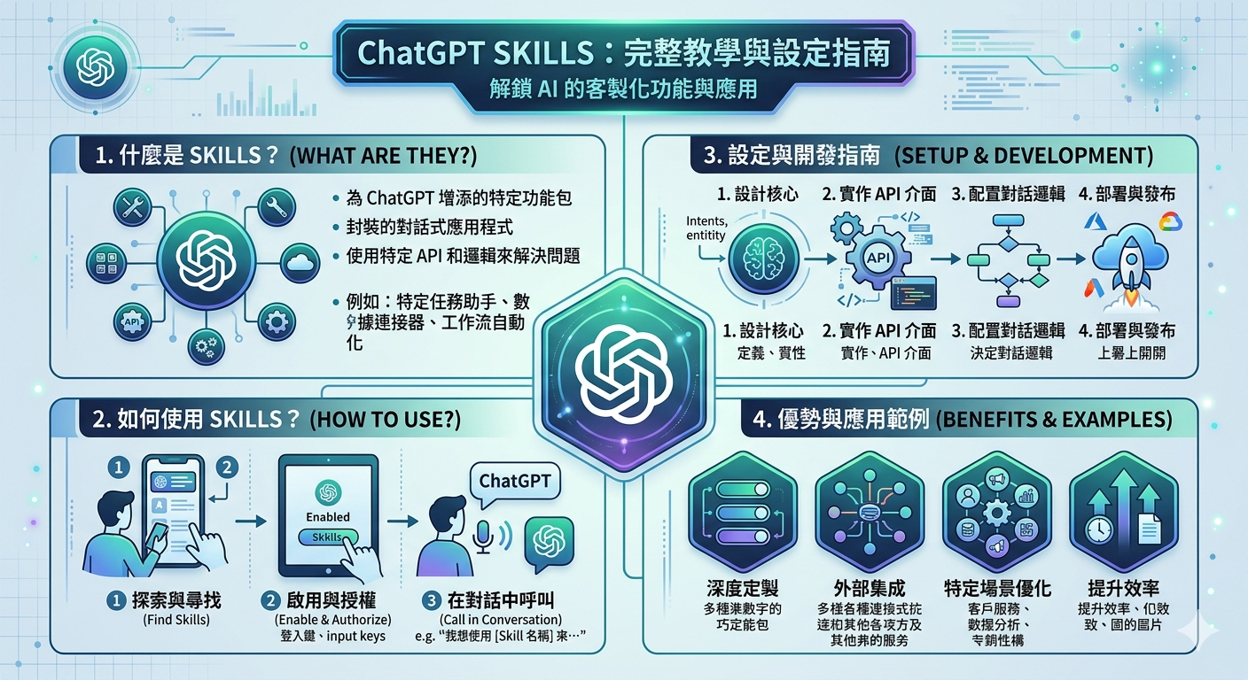 什麼是 ChatGPT Skills？如何使用與設定 Skills 完整教學